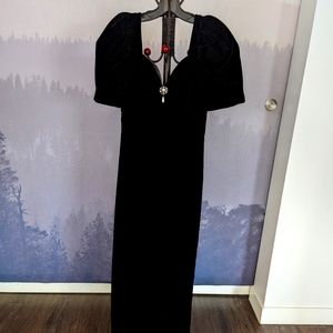 Vintage Nu Mode Sweetheart Velvet Gown Size 11 /12